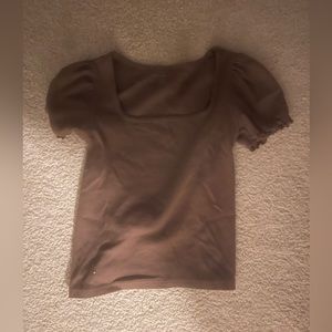 Brown brandy Melville baby tee